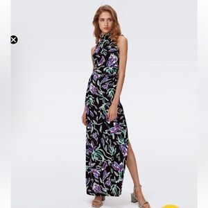 Diane Von Furstenberg DvF Libby Floral maxi dress size Medium